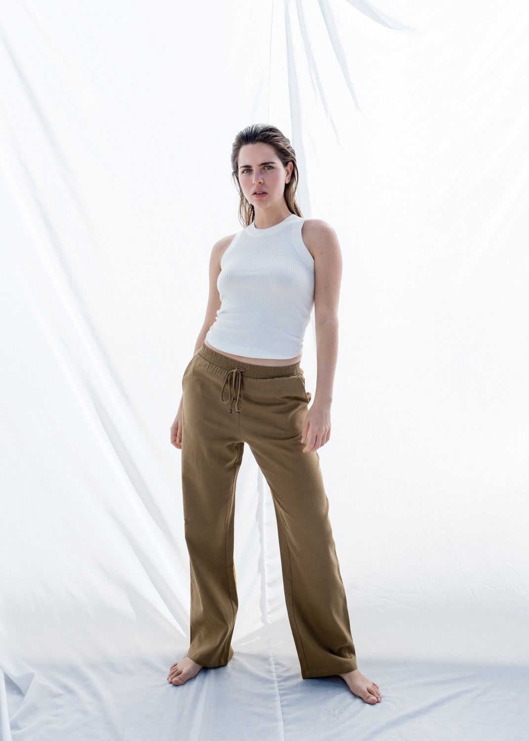 PANTALÓN ANCHO LINO