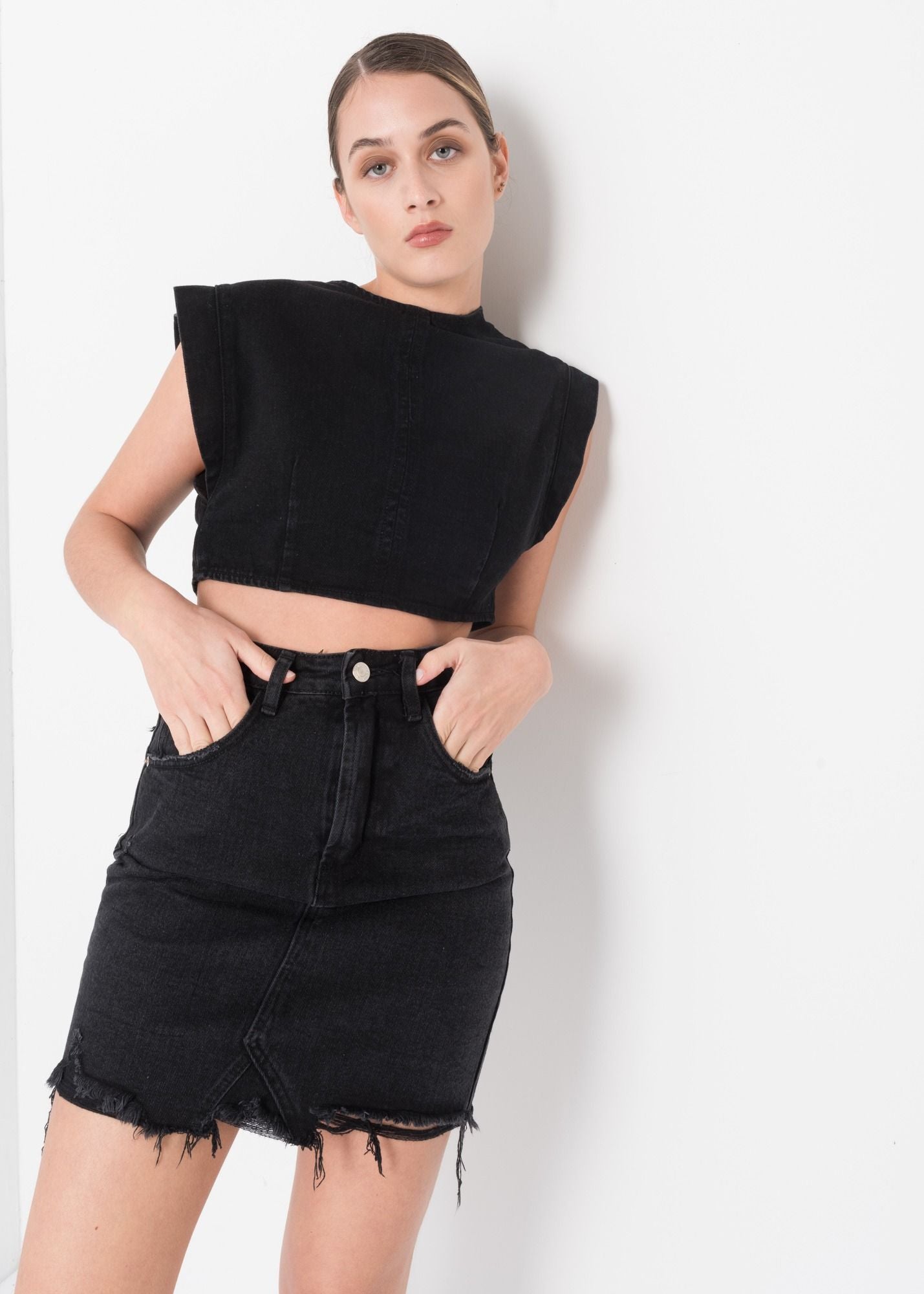 FALDA MINI DENIM
