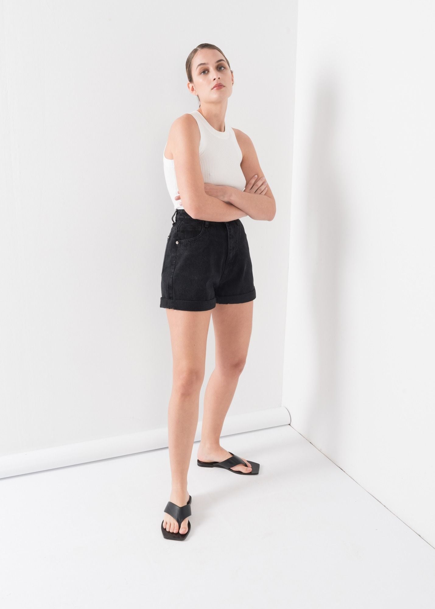SHORTS  DENIM MOM FIT