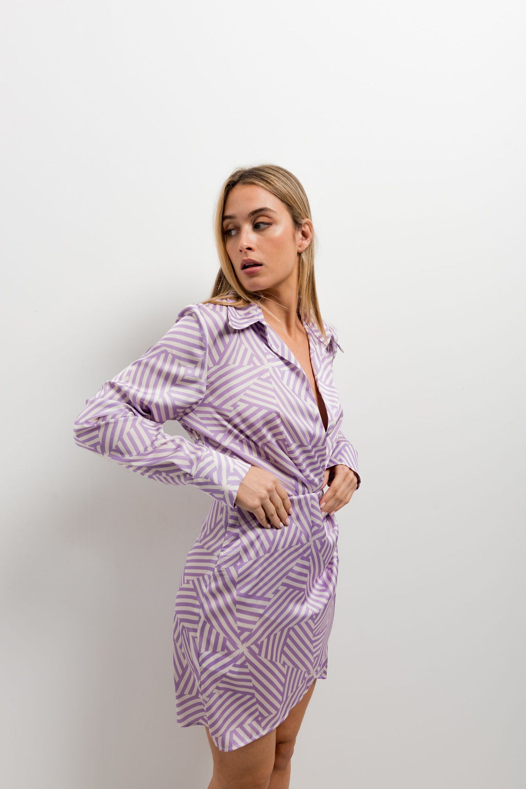 VESTIDO CRUZADO ESTAMPADO