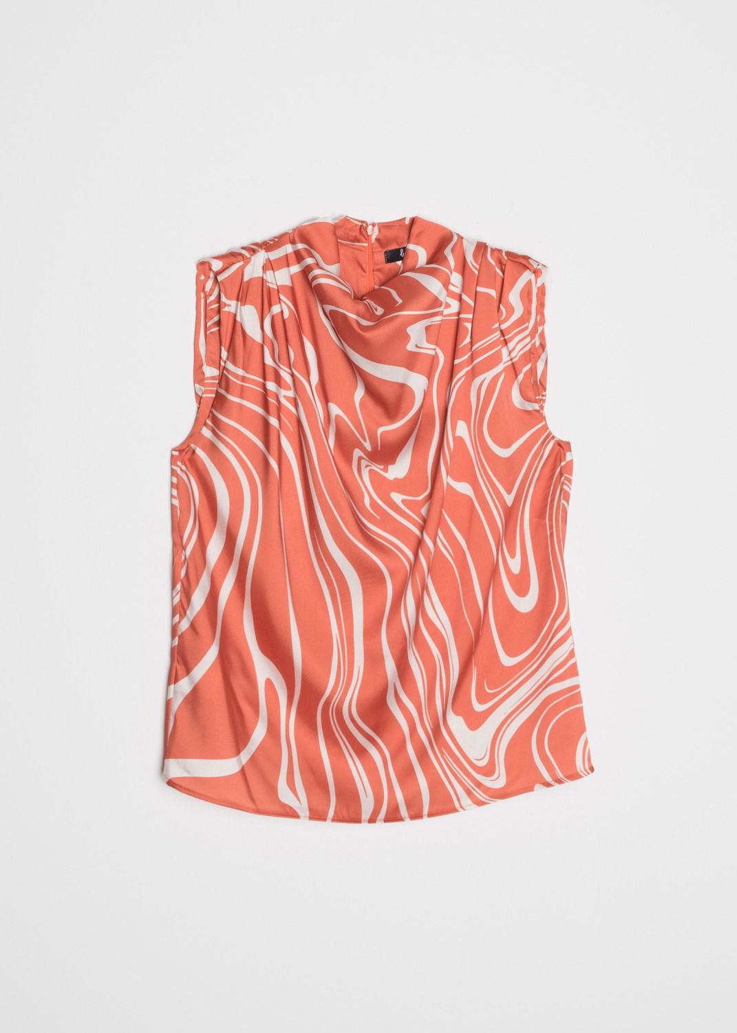 BLUSA ESTAMPADA SATINADA