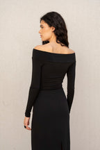 FALDA MIDI CON ABERTURAS