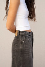 FALDA MIDI DENIM