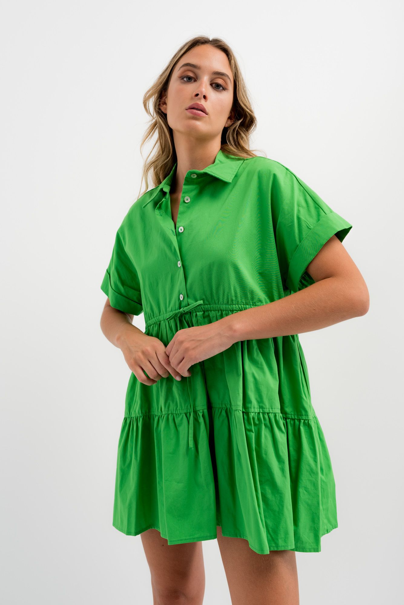 VESTIDO POPELIN PANELES