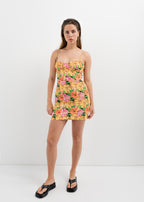 VESTIDO ESTAMPADO CORSETERO