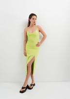 VESTIDO TUBO TIRANTES CRUZADOS