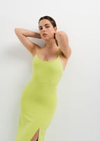 VESTIDO TUBO TIRANTES CRUZADOS