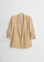 CHAQUETA LINO MANGA REMANGADA