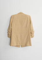CHAQUETA LINO MANGA REMANGADA