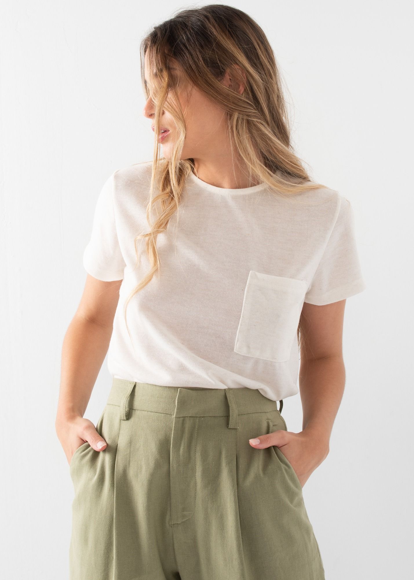CAMISETA CON LINO