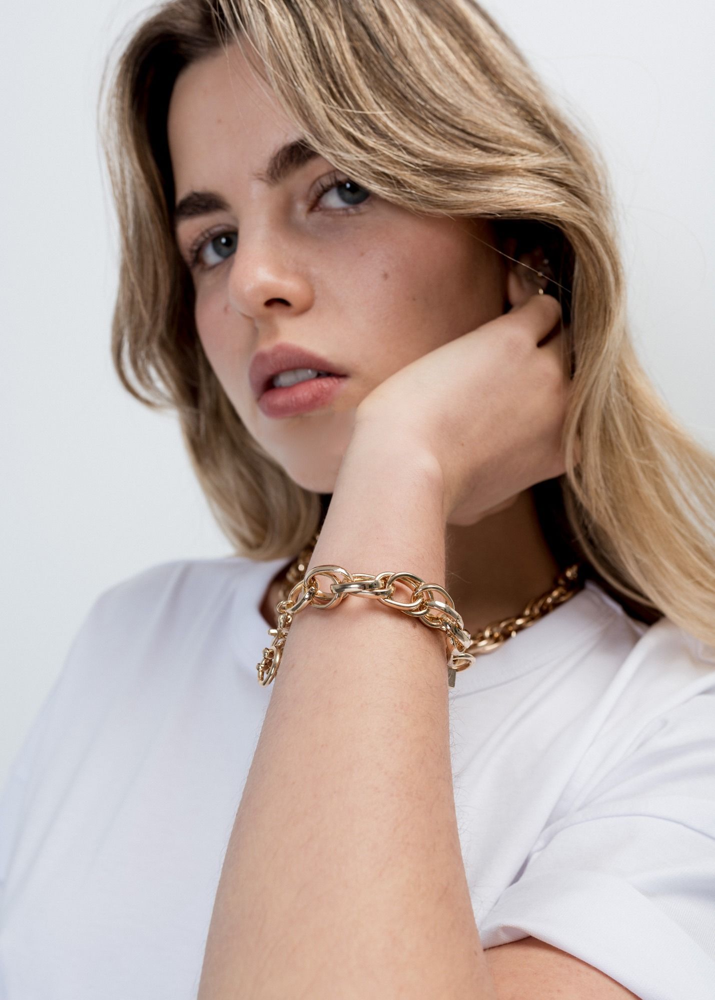 Pulsera eslabones combinado