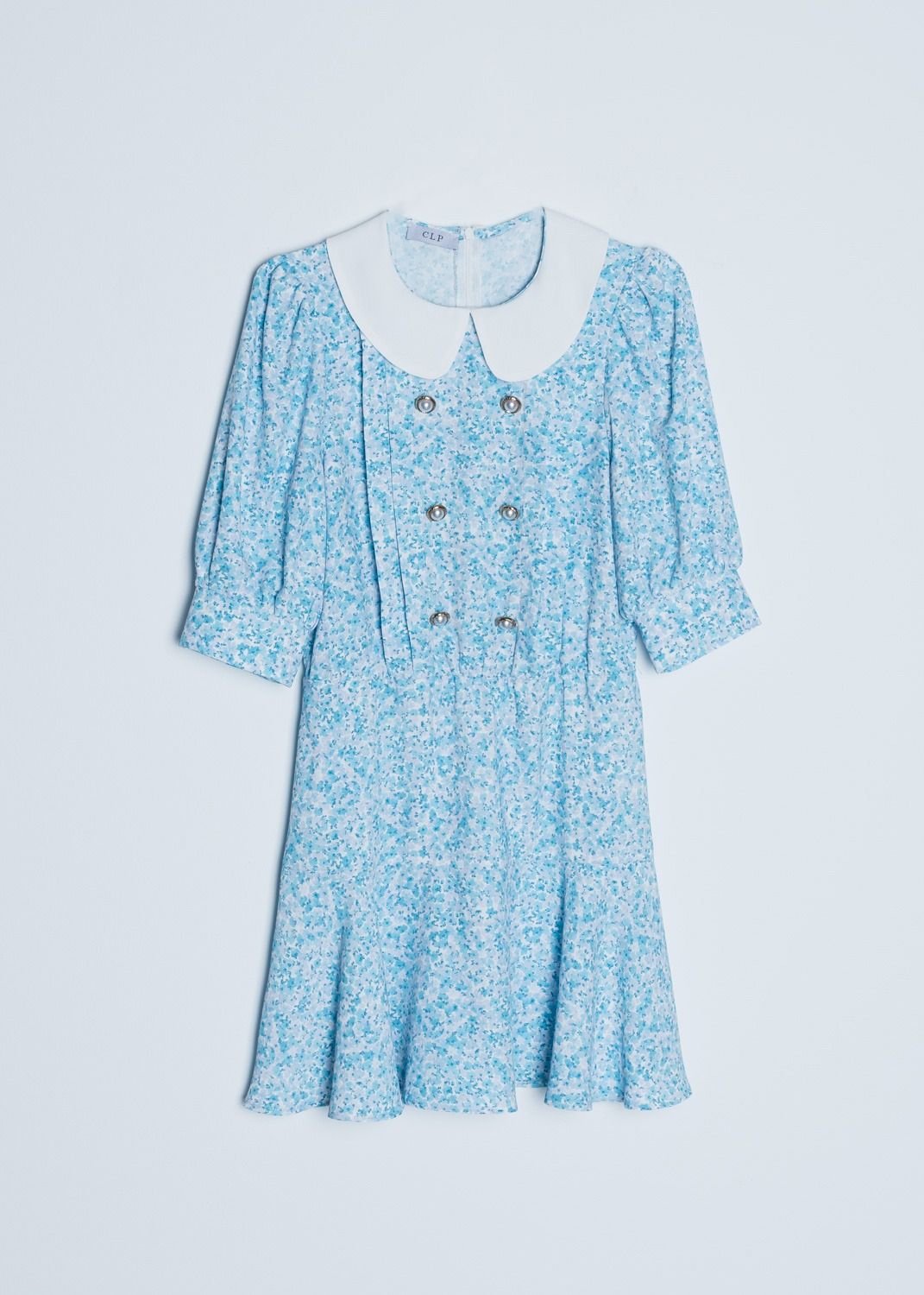 VESTIDO ESTAMPADO CUELLO BOBO
