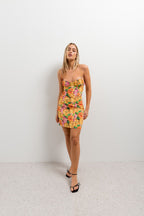 VESTIDO ESTAMPADO CORSETERO