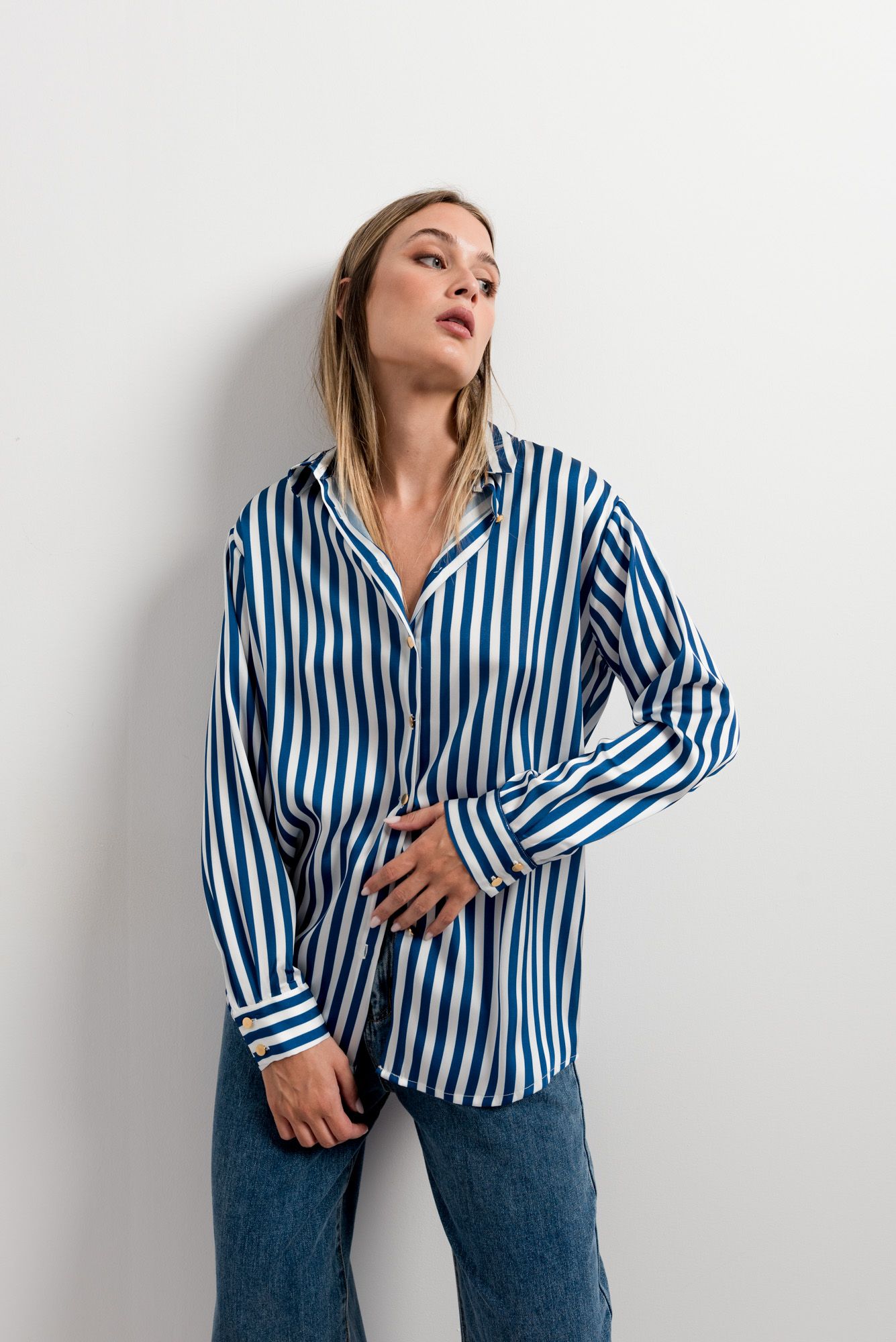 CAMISA SATINADA ESTAMPADA