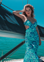 VESTIDO ESTAMPADO CUT OUT