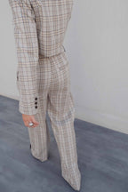 CHAQUETA CROPPED CUADROS