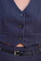 PANTALÓN CULOTTE DENIM CINTURÓN