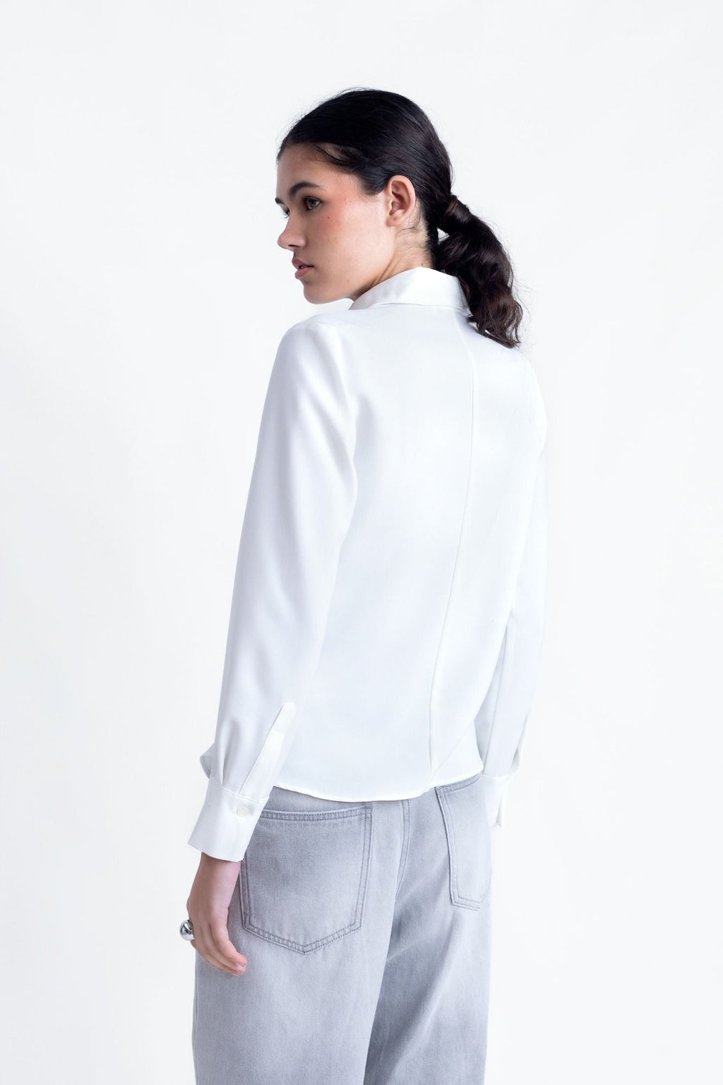 CAMISA TEXTURA CON PLIEGUES