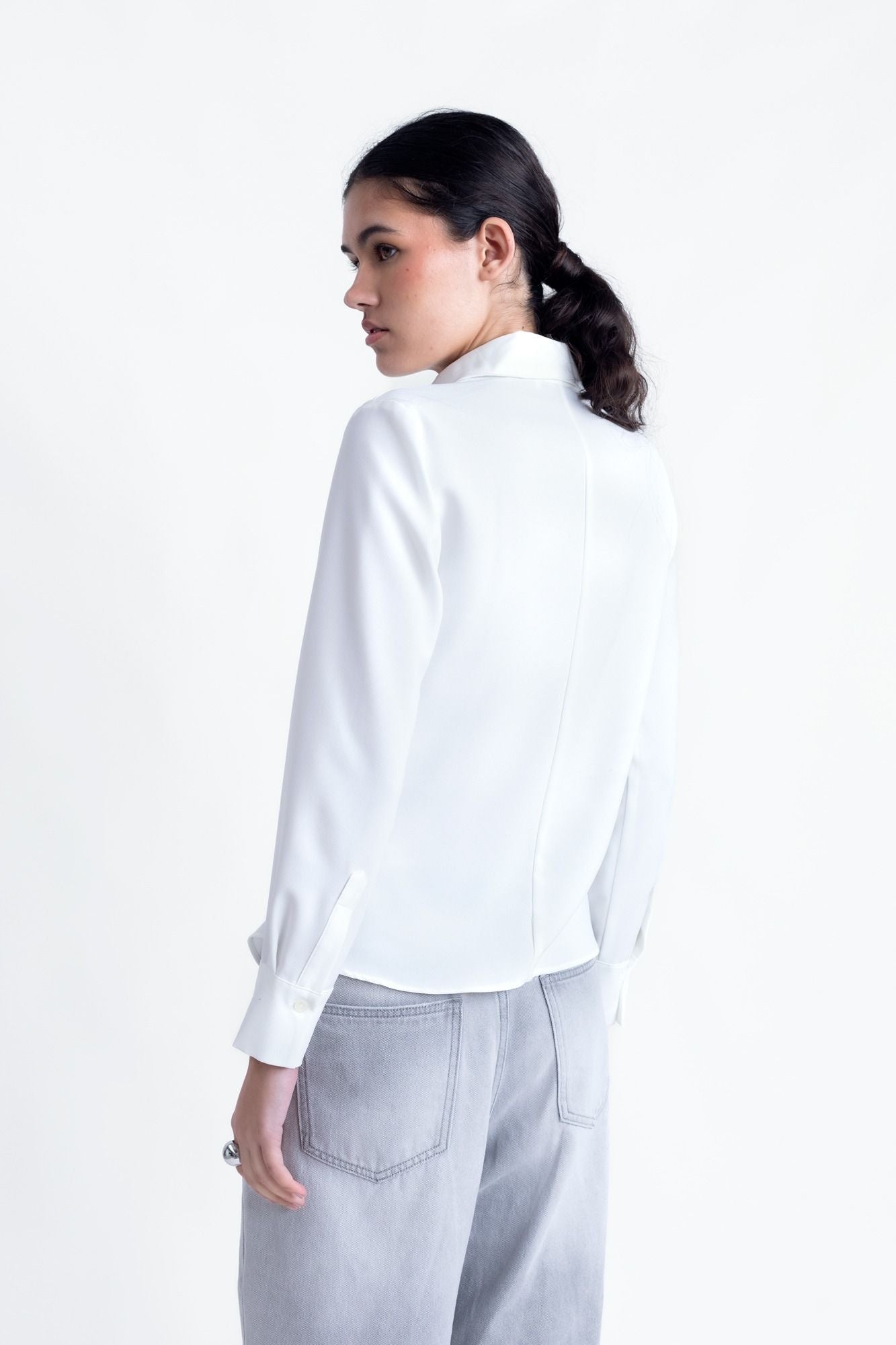 CAMISA TEXTURA CON PLIEGUES