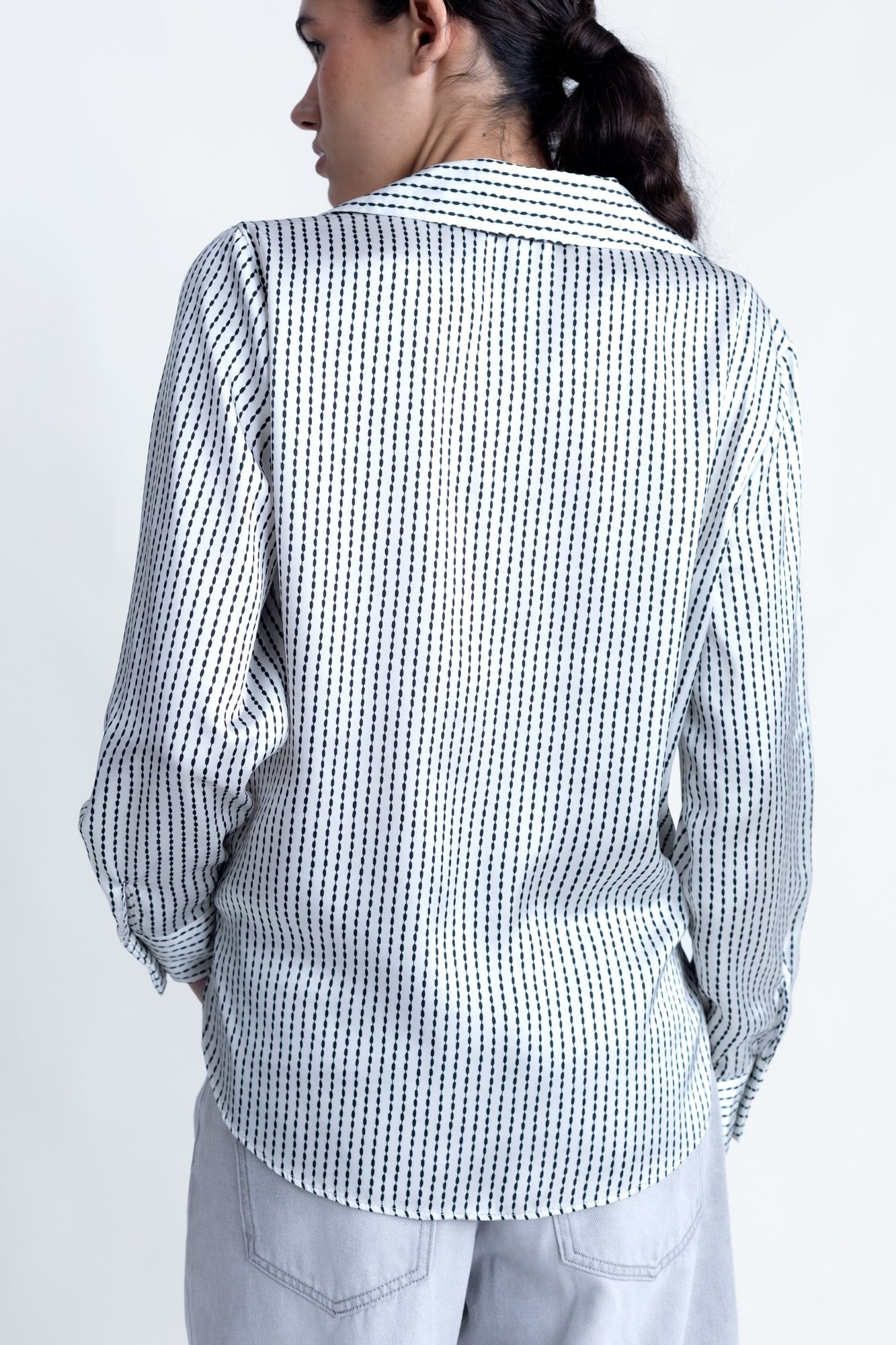 CAMISA SATINADA RAYAS