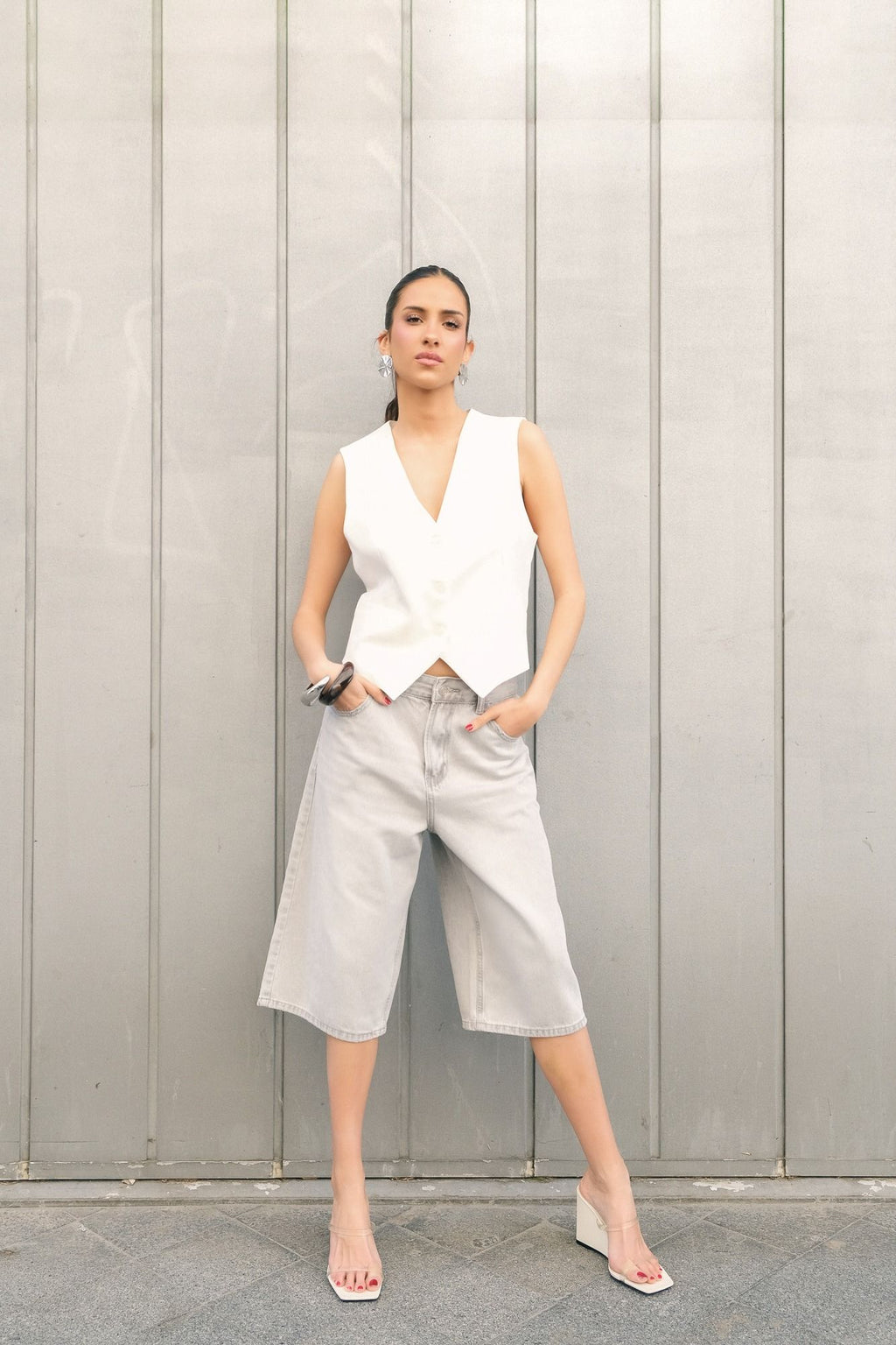 BERMUDA DENIM OVERSIZE