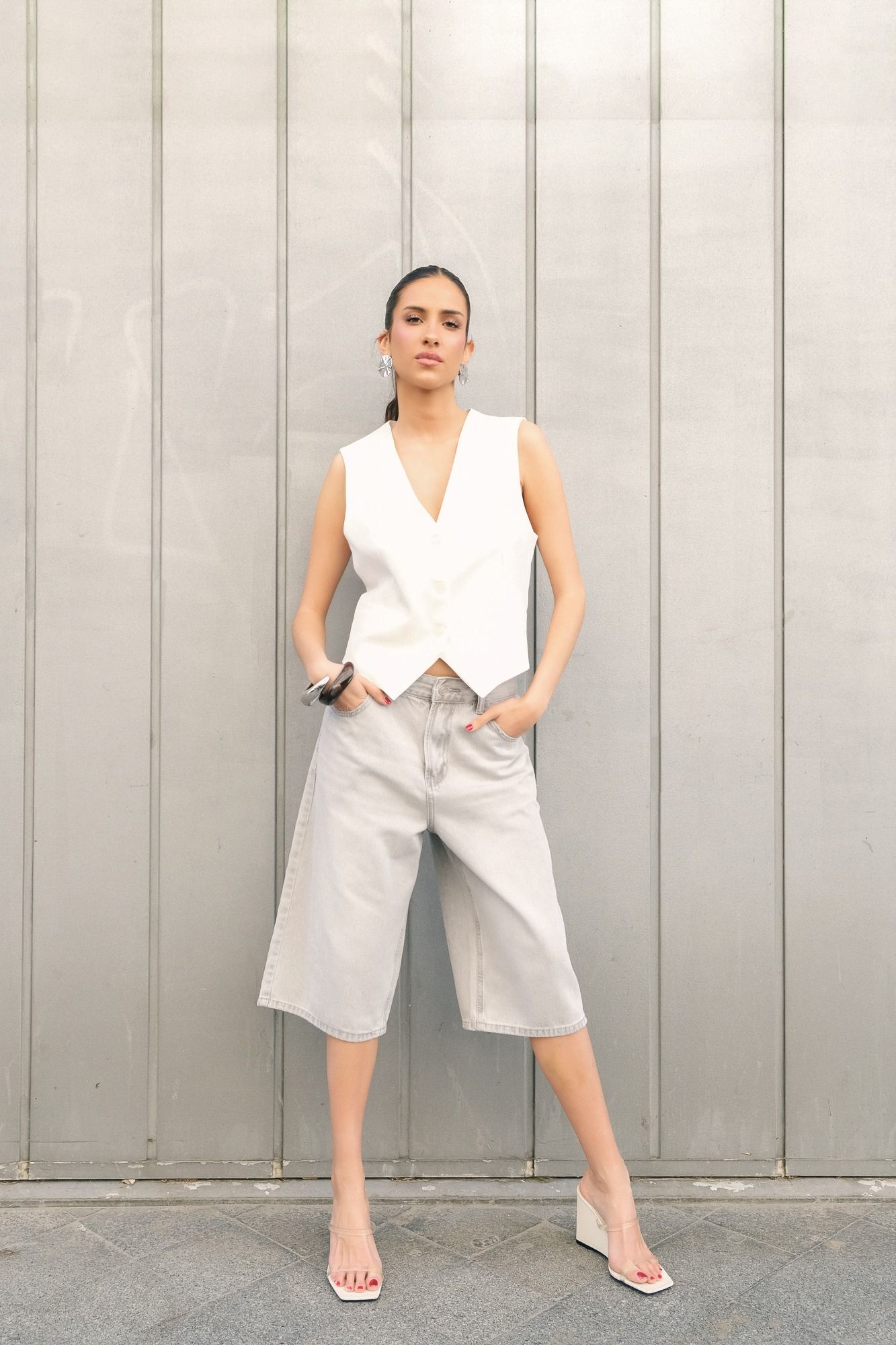 BERMUDA DENIM OVERSIZE