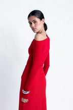 FALDA MIDI CON ABERTURAS