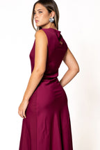VESTIDO MIDI SATINADO