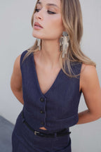 CHALECO CORTO DENIM