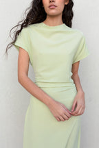 VESTIDO MIDI FRUNCES