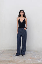 PANTALON FLUIDO EFECTO DENIM
