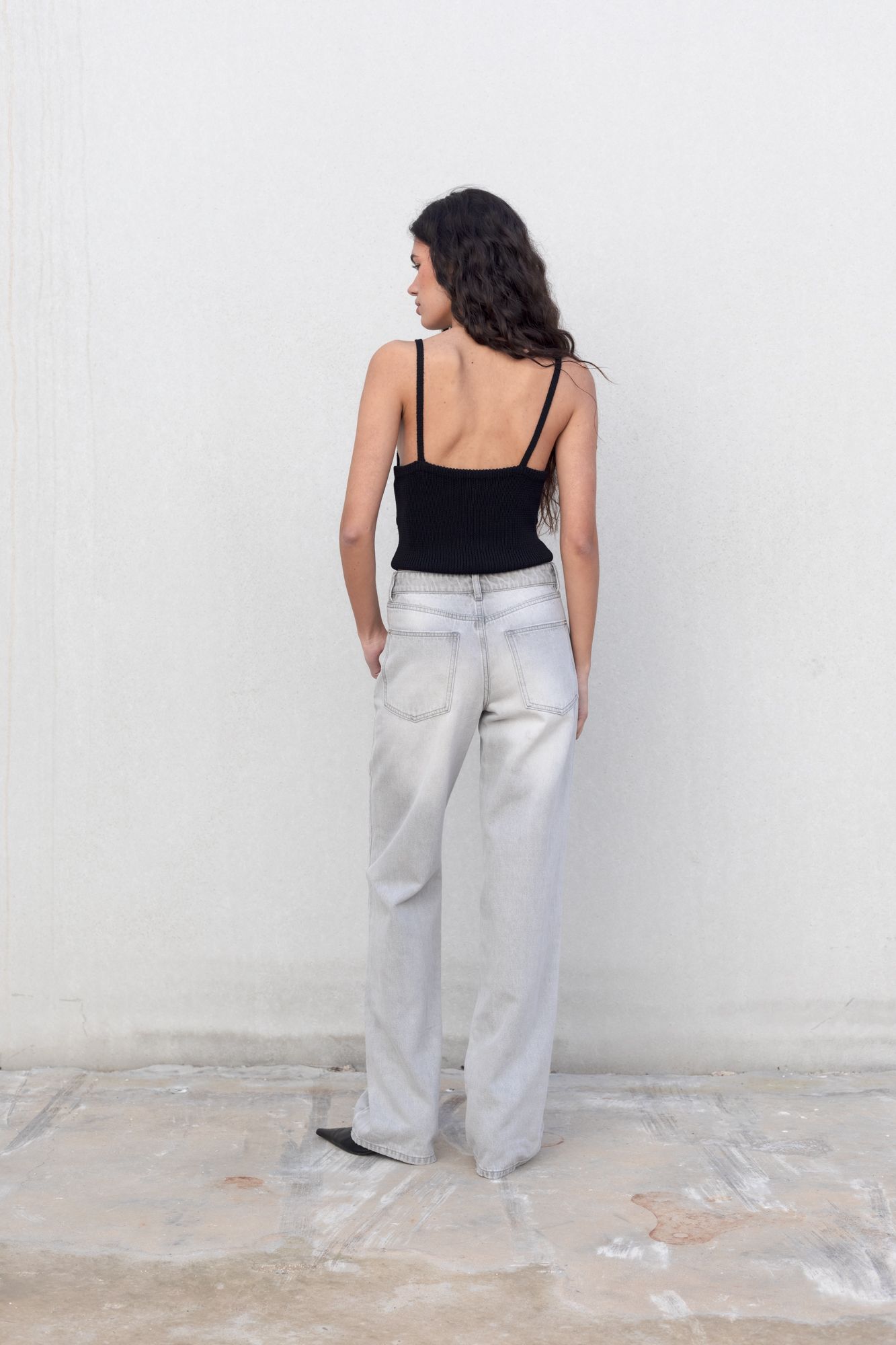 JEANS WIDE LEG TIRO MEDIO FULL LENGTH