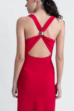 VESTIDO APLIQUE ESPALDA